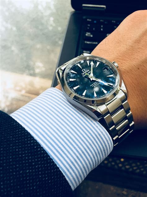 omega seamaster aqua terra blue dial replica|best omega aqua terra alternatives.